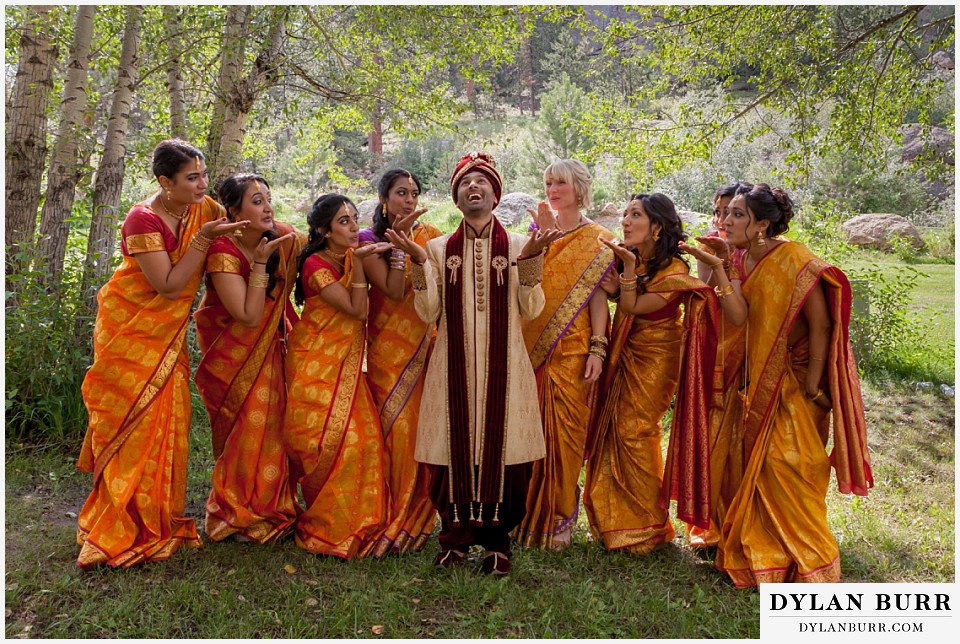 black canyon inn hindu wedding bridesmaids and groom