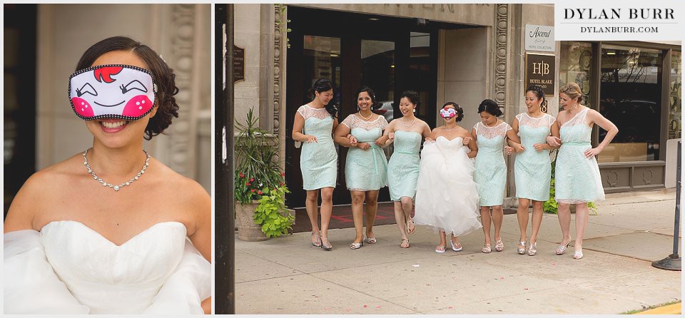 chicago wedding fun bridal party chinese