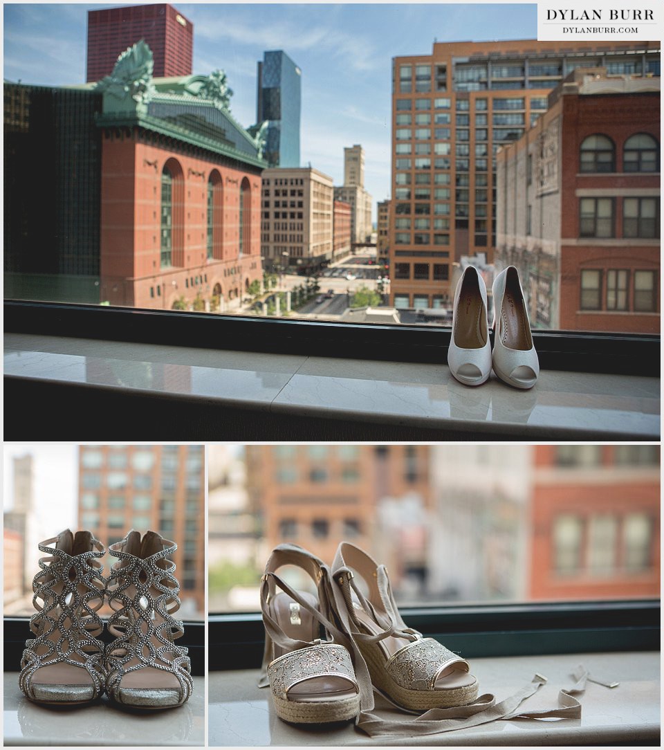 destination chicago wedding harold washington library blake hotel brides shoes