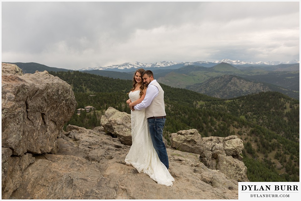 lost gulch overlook elopement wedding boulder co mountain views