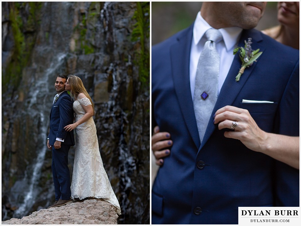 uncompahgre national forest colorado elopement wedding adventure bride and groom lavender wedding details