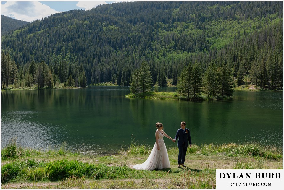 breckenridge colorado lakeside wedding