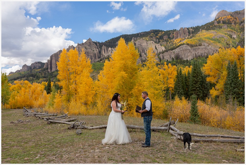 adventure elopement western colorado ceremony site