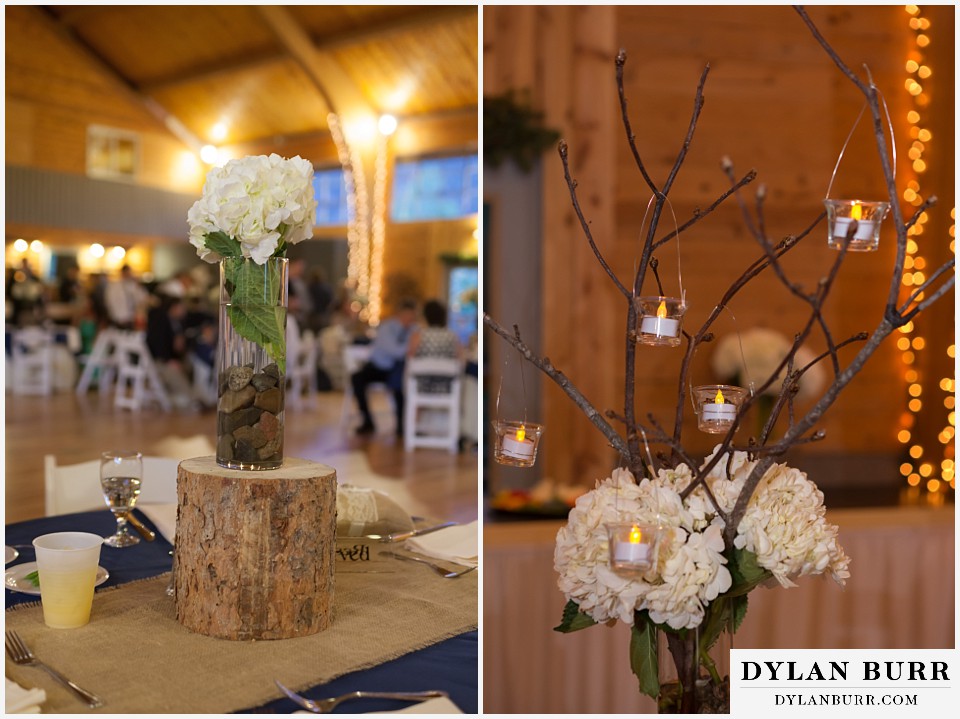 Pinecrest Weddings and Event Center flowers and table settings