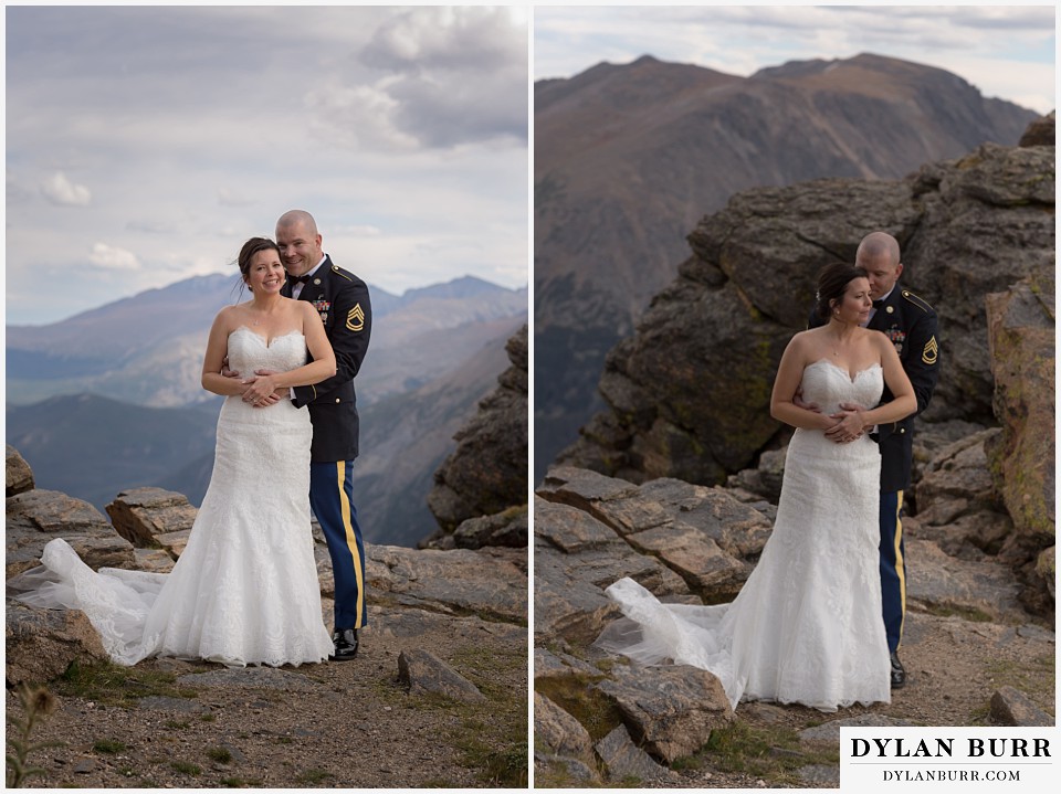 rocky mountain national park wedding intimate mountain wedding portraits