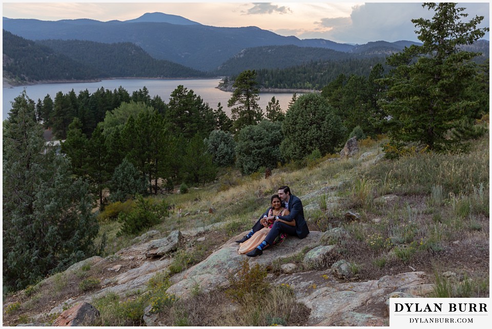 boulder colorado engagement session in the mountains