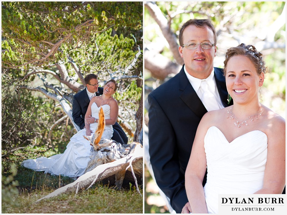 breckenridge 4wd adventure wedding bride and groom in some ponderosa pines