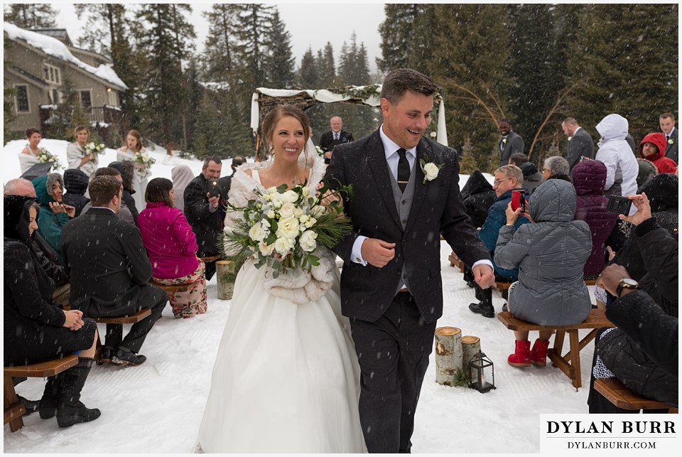 breckenridge nordic center wedding colorado mountain wedding photographer end of outdoor winter wedding