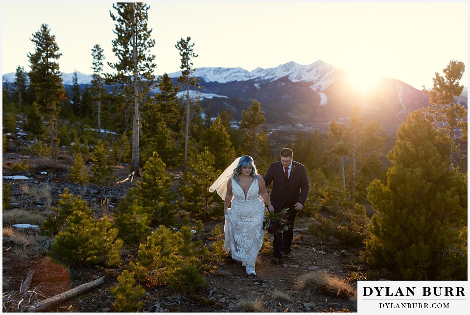 winter mountain wedding in breckenridge