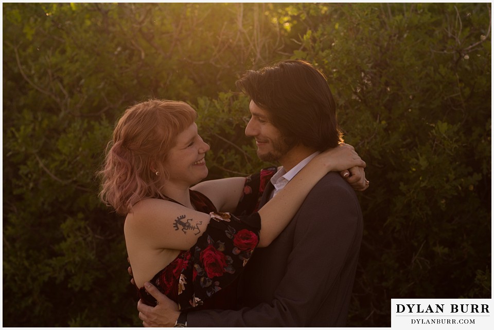 castle rock colorado engagement session in gamble oak sunset smiles