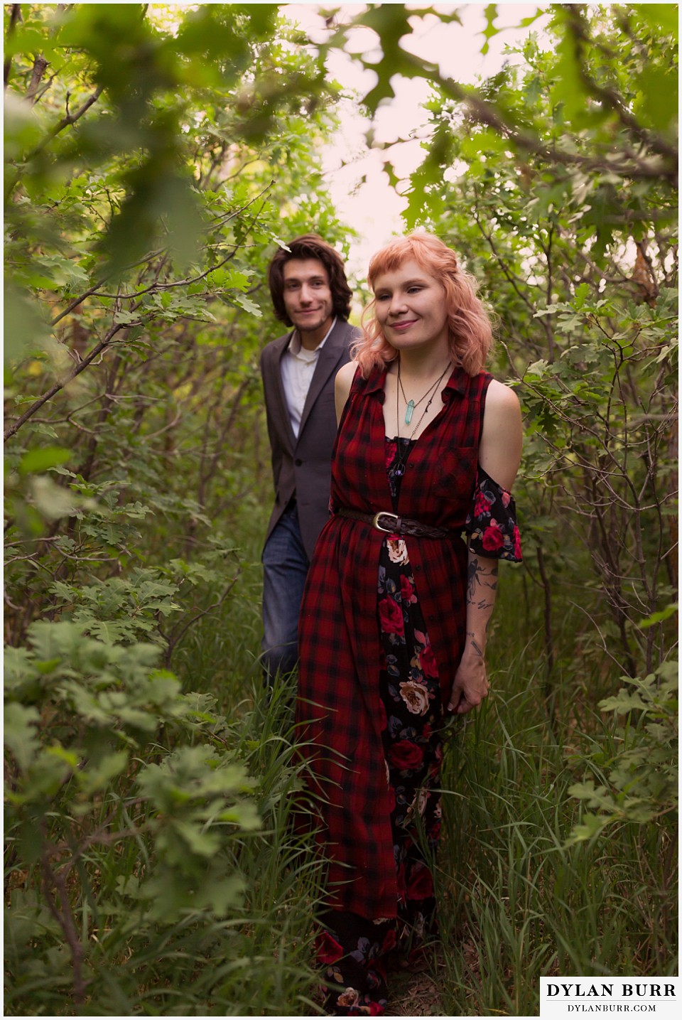 castle rock colorado engagement session the look of love while hiking