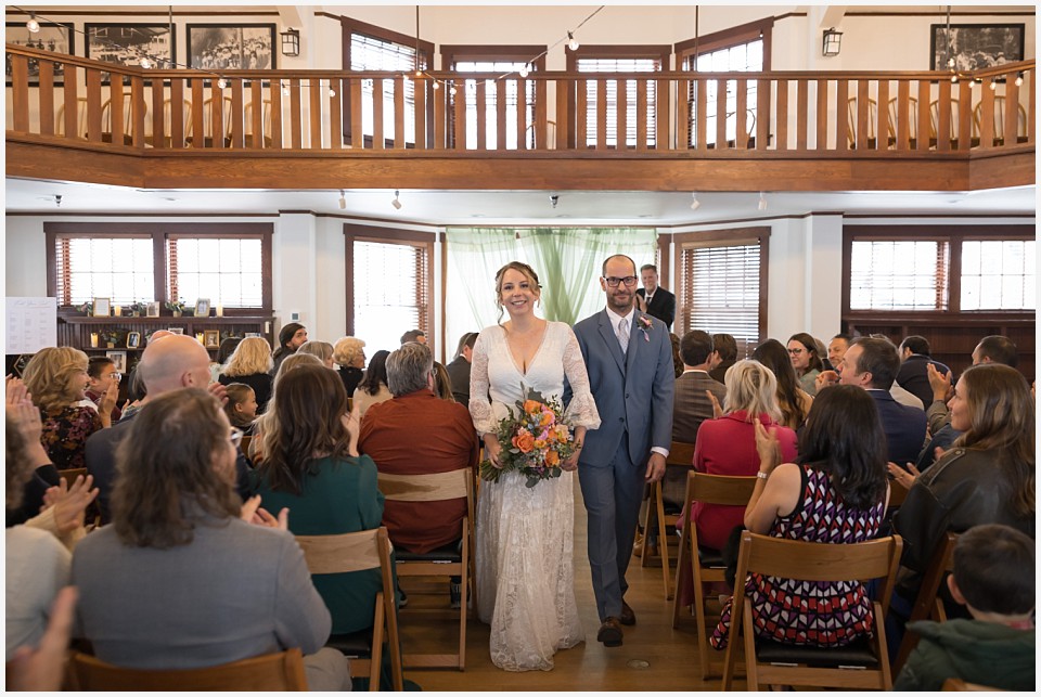 chautauqua community house wedding just married