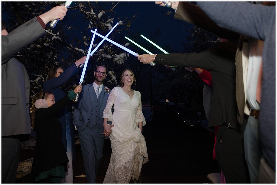 chautauqua community house wedding lightsaber entrance