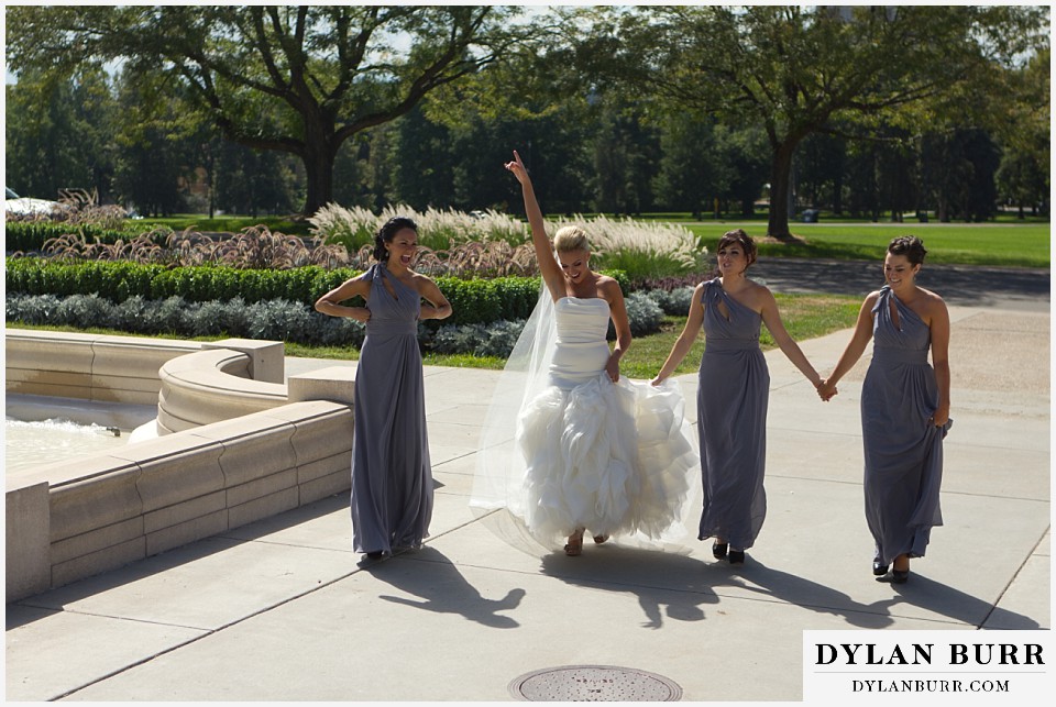 cheesman park pavilion wedding excited bride to get married