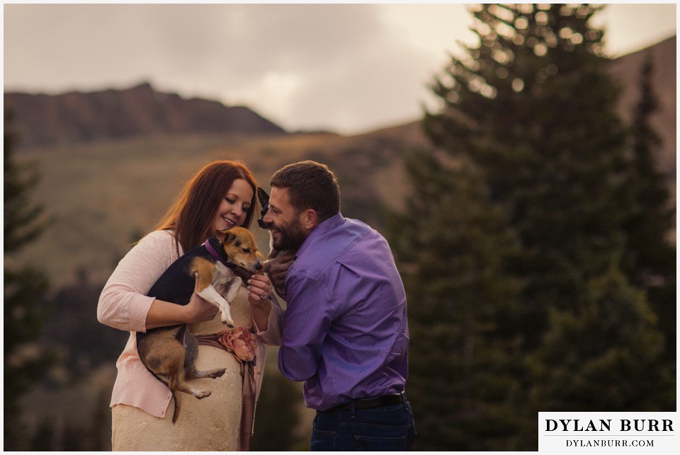colorado wedding photographer high alpine mountain wedding dogs rat terrier