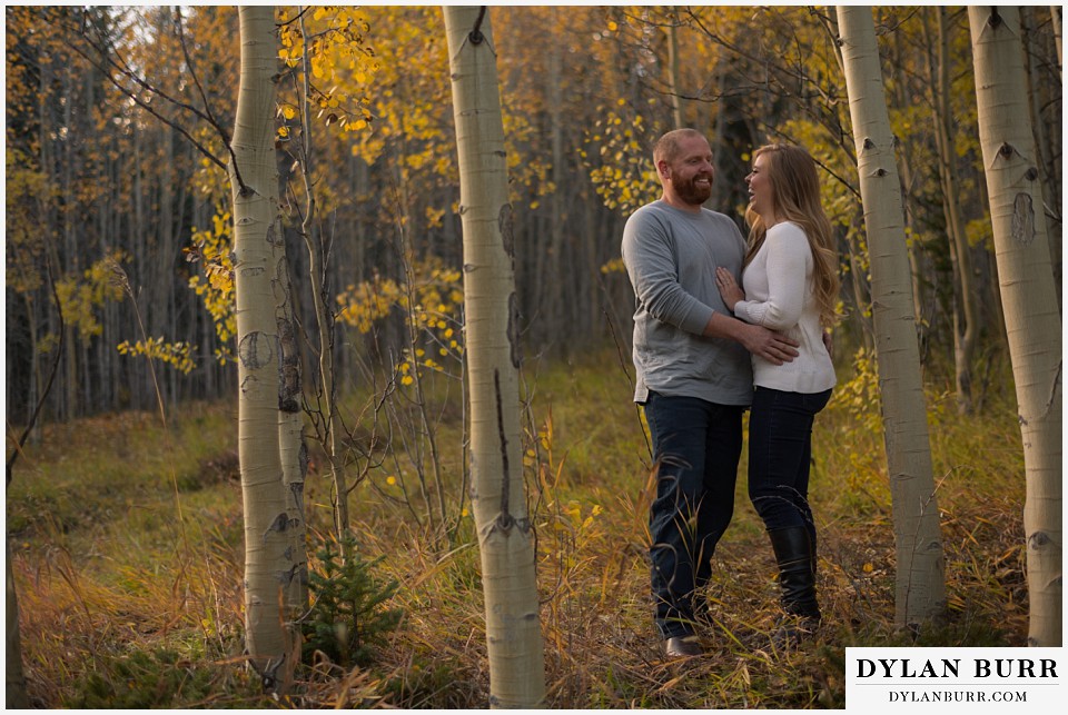colorado mountain engagement session fall colors