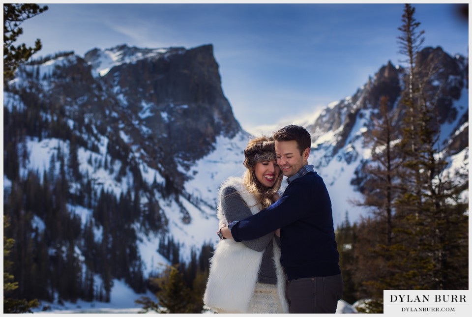 estes park colorado winter wedding anniversary