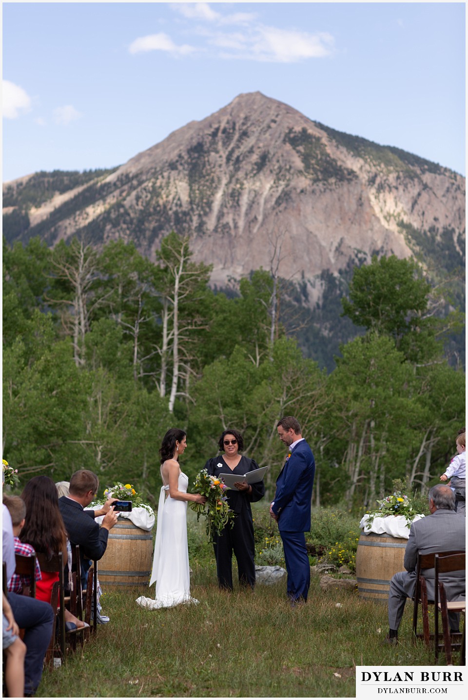 crested butte land trust wedding exchanging vows crested butte colorado