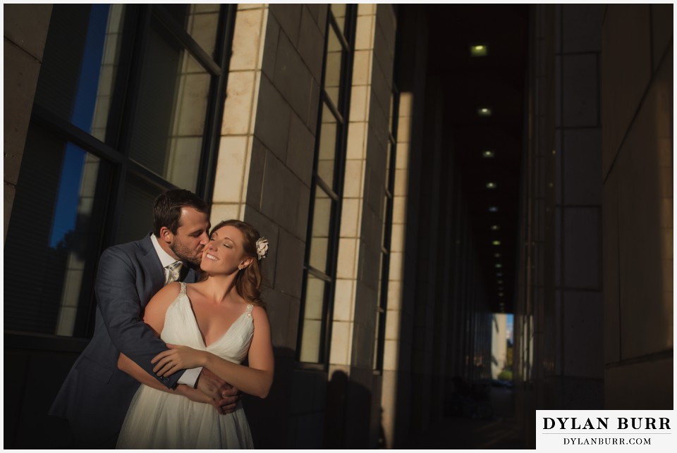 colorado wedding photographer denver art museum incredible dramatic lighting
