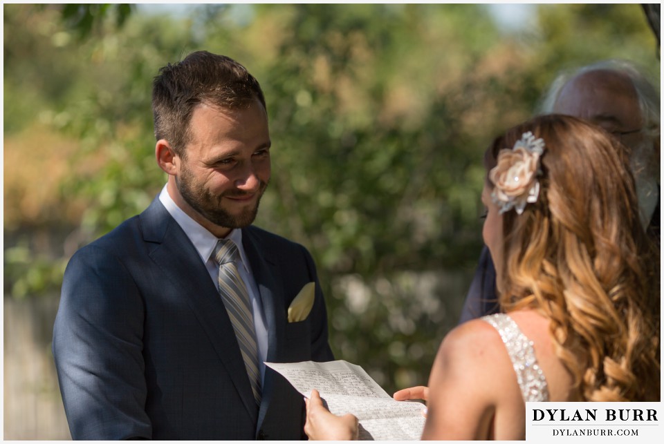 colorado wedding photographer denver backyard wedding ceremony love look