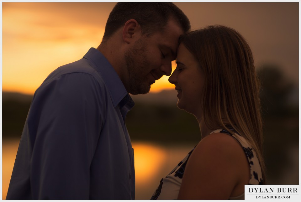 denver sunset engagement photography