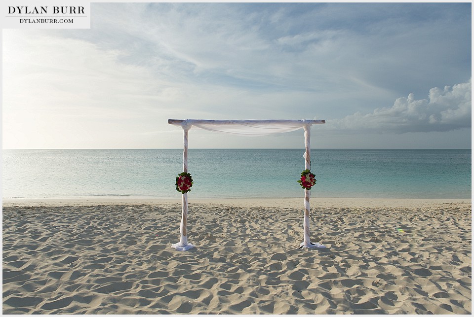 destination beach wedding ceremony decorations turks caicos