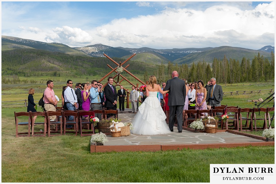 devils thumb ranch wedding gorgeous mountain ceremony view