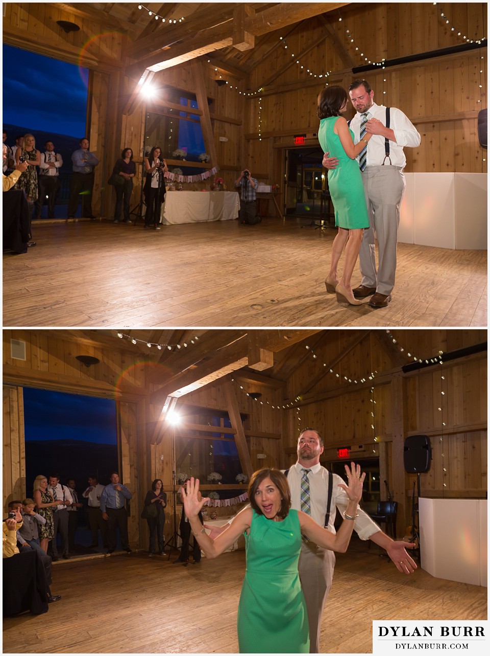 devils thumb ranch wedding groom and mother dance