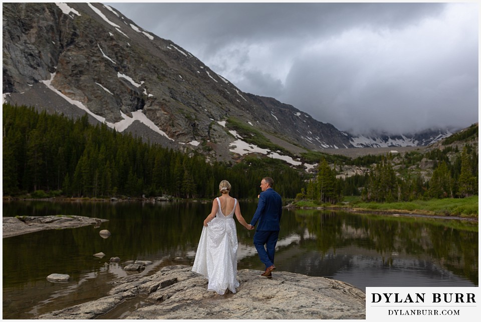 breckenridge elopement wedding mountain lake