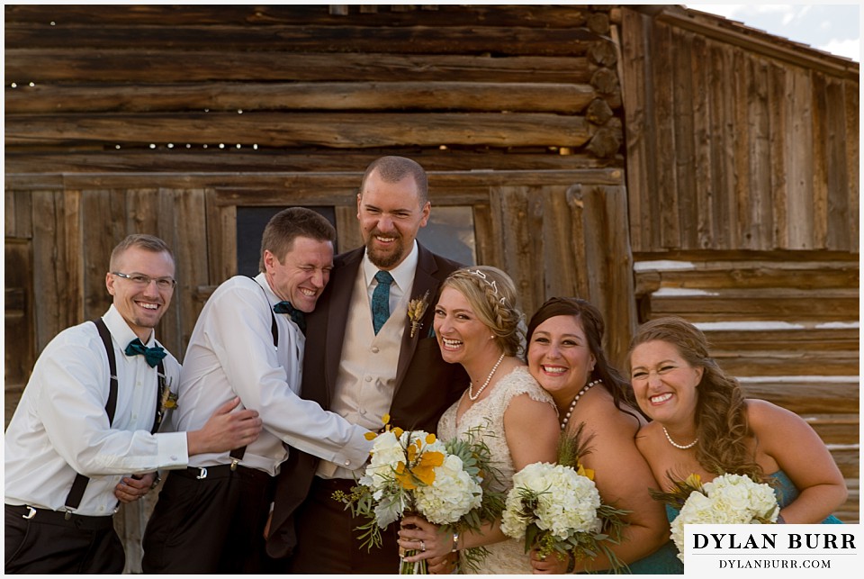 grand teton wedding bridal party ta moulton barn