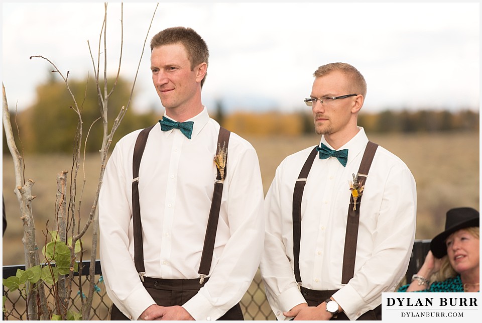 grand teton wedding ceremony dornans grooomsmen