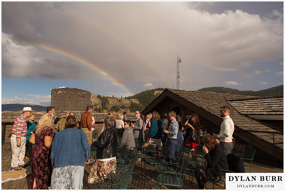 grand teton wedding ceremony dornans rainbow