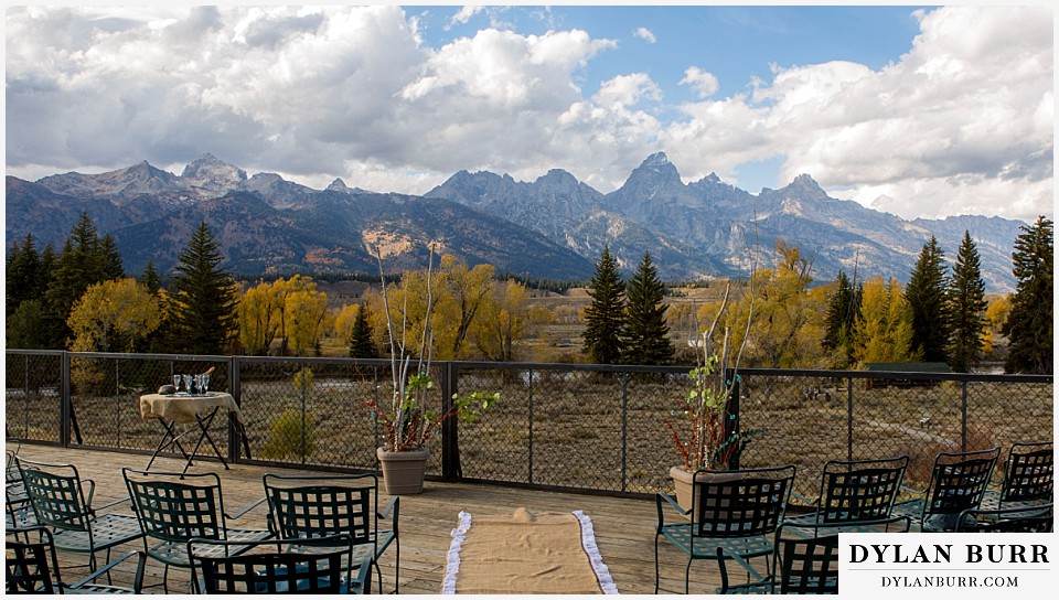 grand teton wedding ceremony dornans wyoming view