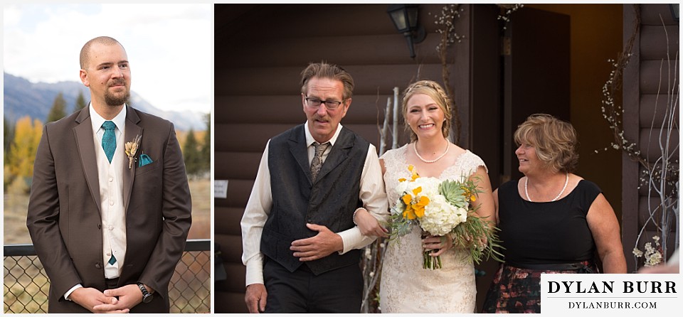 grand teton wedding dornans moose wyoming bride aisle