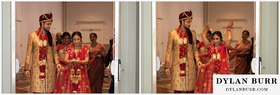 hyatt regency tech center hindu wedding leaving ceremony