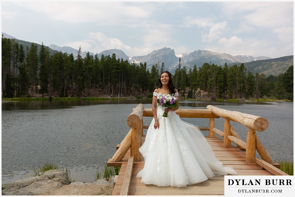intimate wedding elopement sprague lake rocky mountain national park