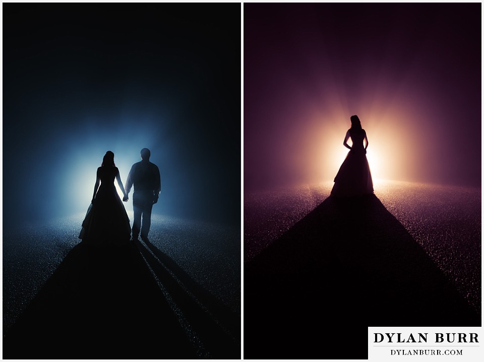 lookout mountain wedding dramatic fog portraits