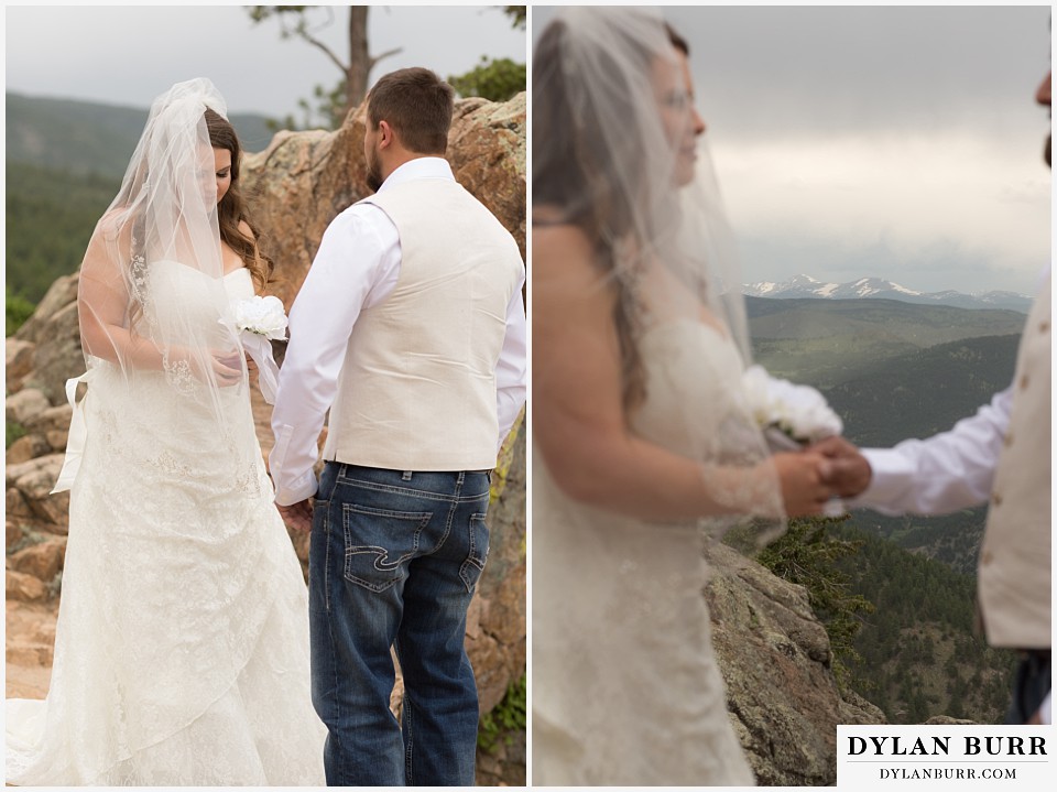 colorado mountain elopement lost gulch overlook wedding boulder co brides veil