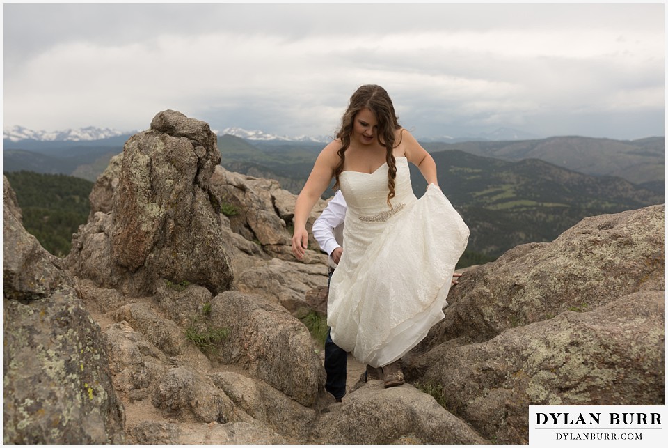 colorado mountain elopement lost gulch overlook wedding boulder co hiking