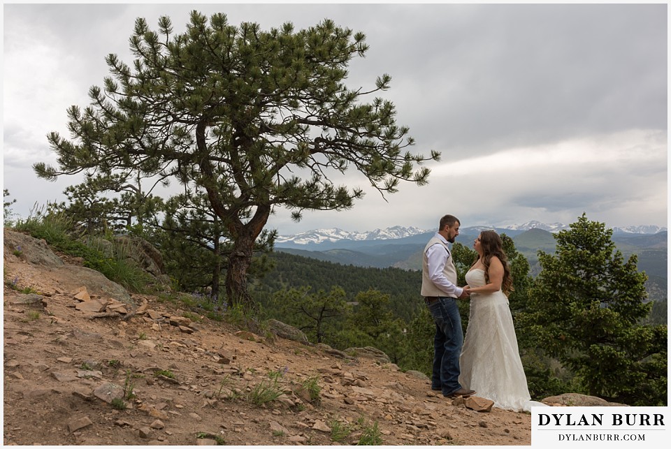 colorado mountain elopement lost gulch overlook wedding boulder co ponderose pine
