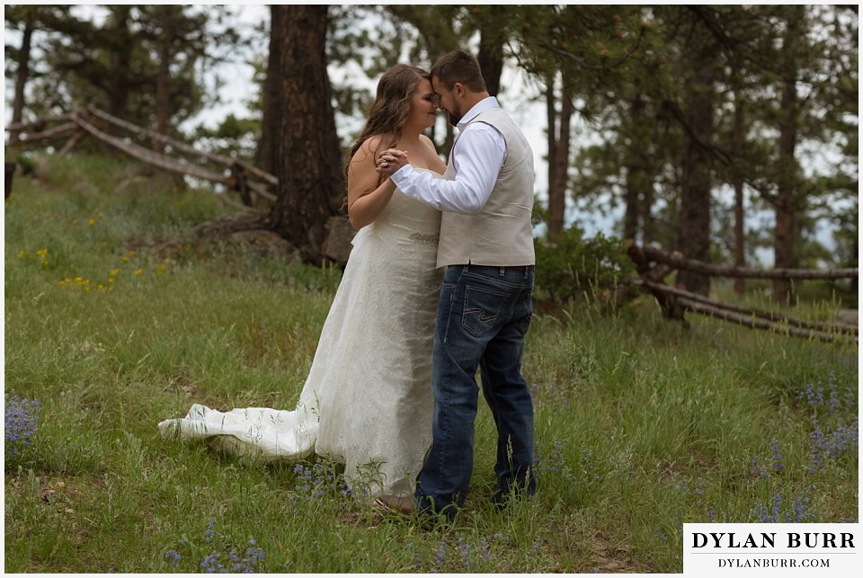 colorado mountain elopement lost gulch overlook wedding boulder co dacing in wildflowers