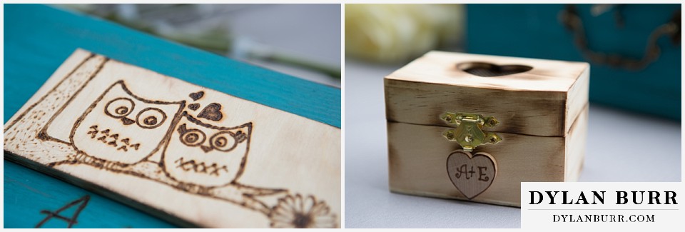 lyons farmette wedding ring box with owls