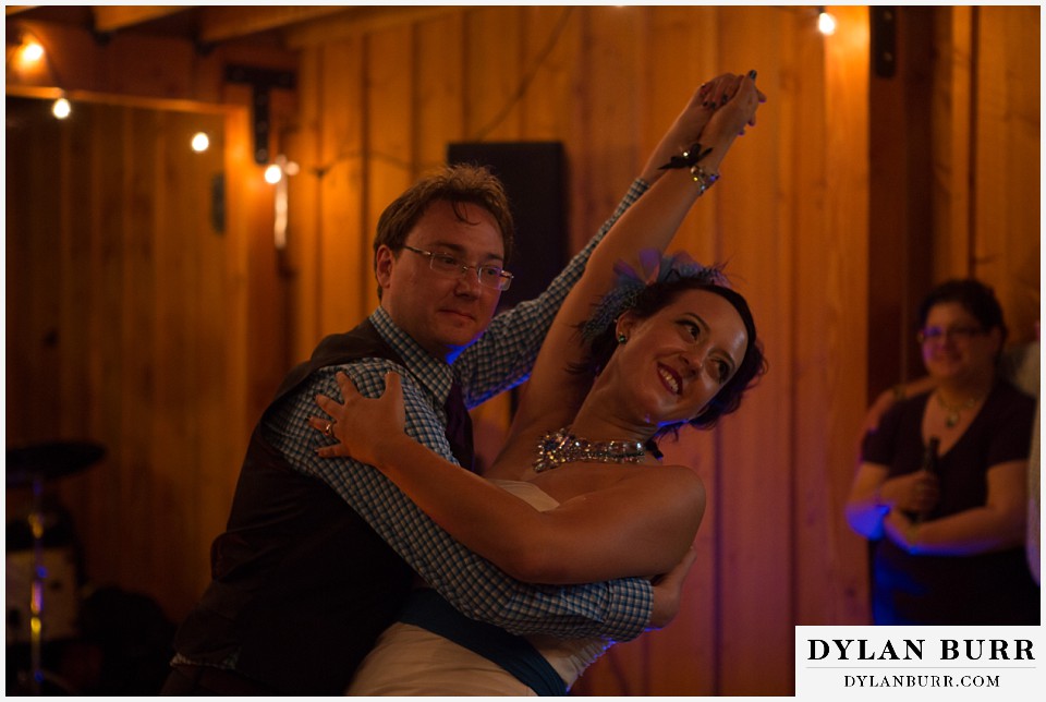lyons farmette wedding bride and groom dancing