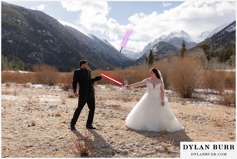 newlywed lightsaber battle bride cuts off grooms hand