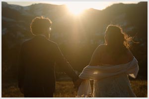 november elopement wedding in rocky mountain national park