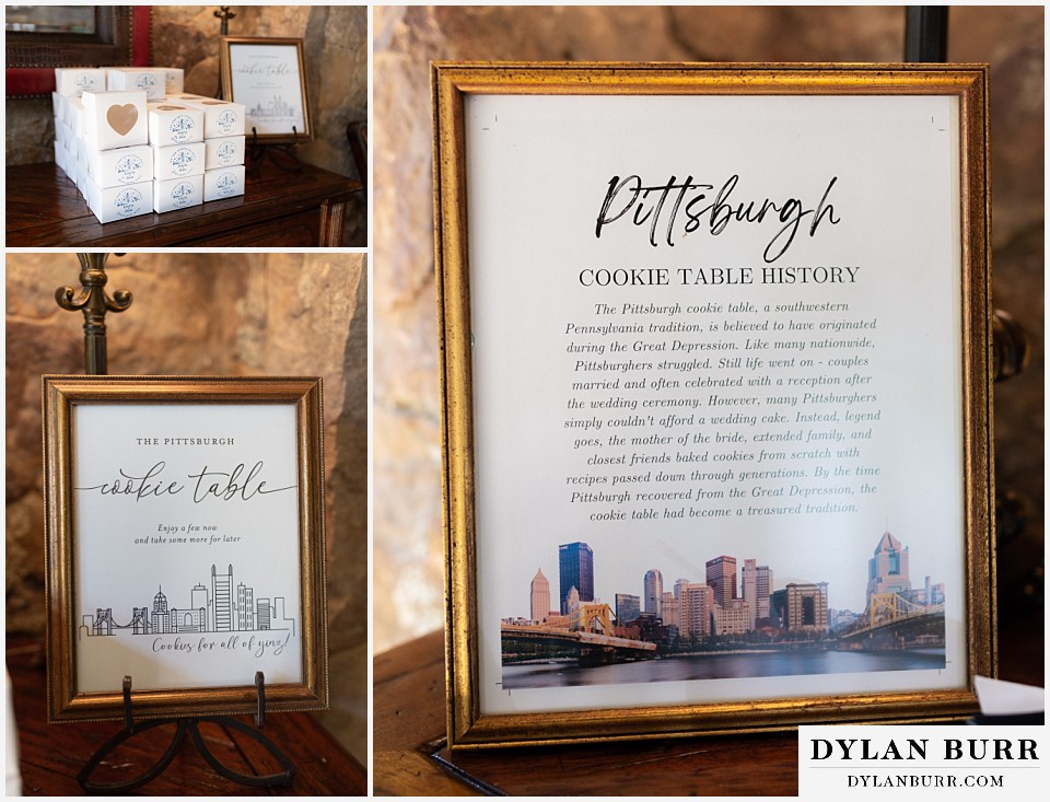 personal mountain home colorado wedding pittsburg cookie table