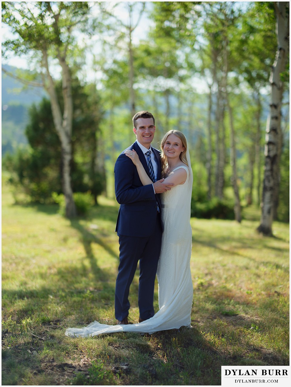 personal mountain home colorado wedding gorgeous new wedded couple