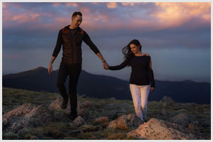 rocky mountain colorado engagement session