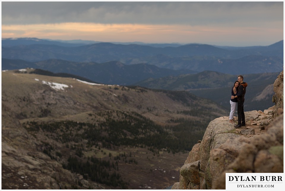 rocky mountain engagement session in colorado gorgeous mountain views