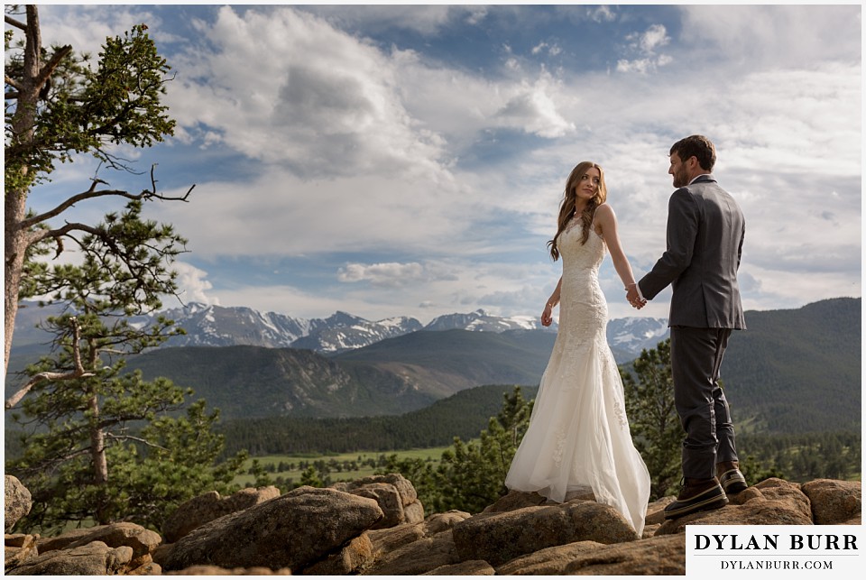 rocky mountain national park elopement wedding rmnp big mountain views